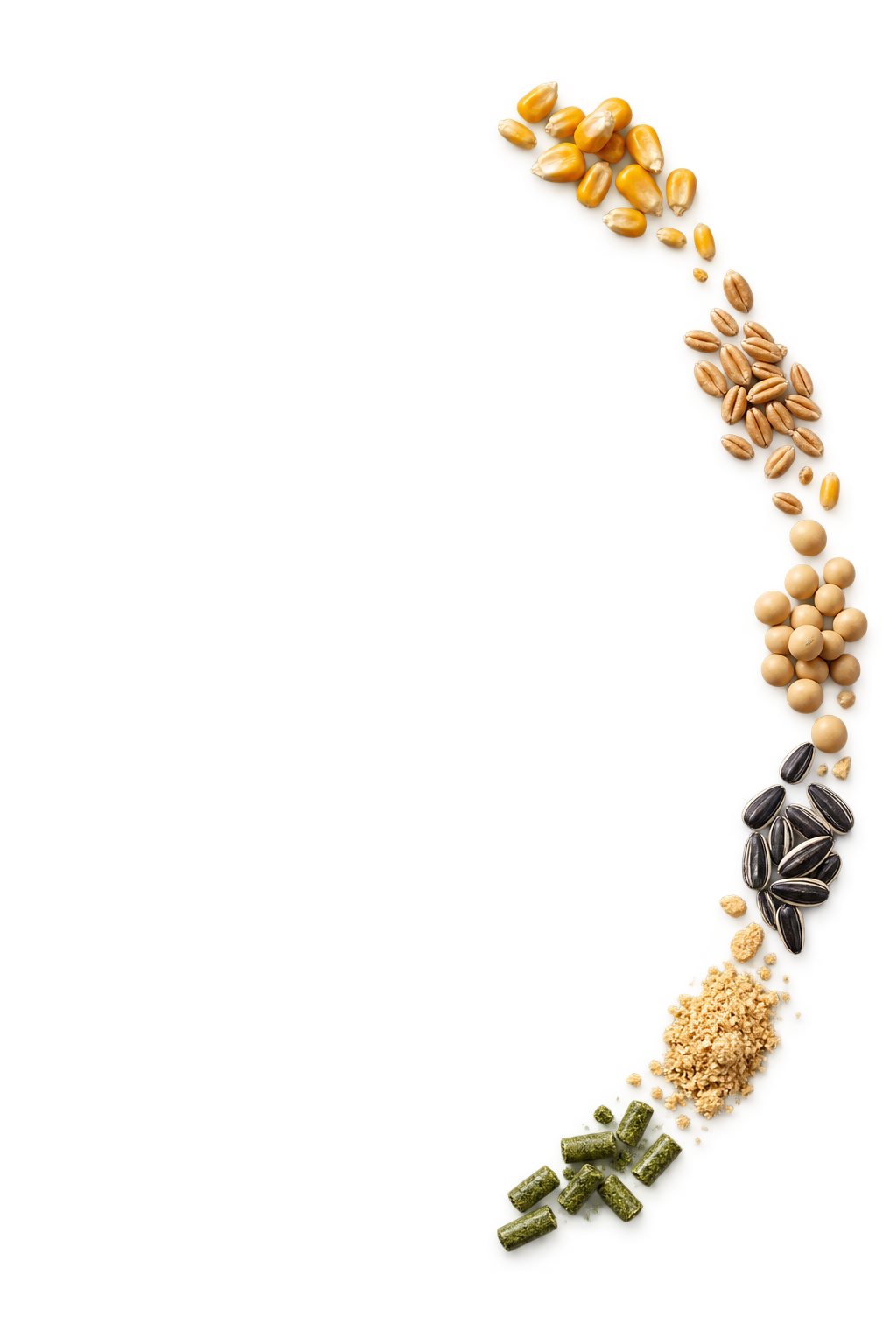 Selected agricultural commodities following the golden circular line